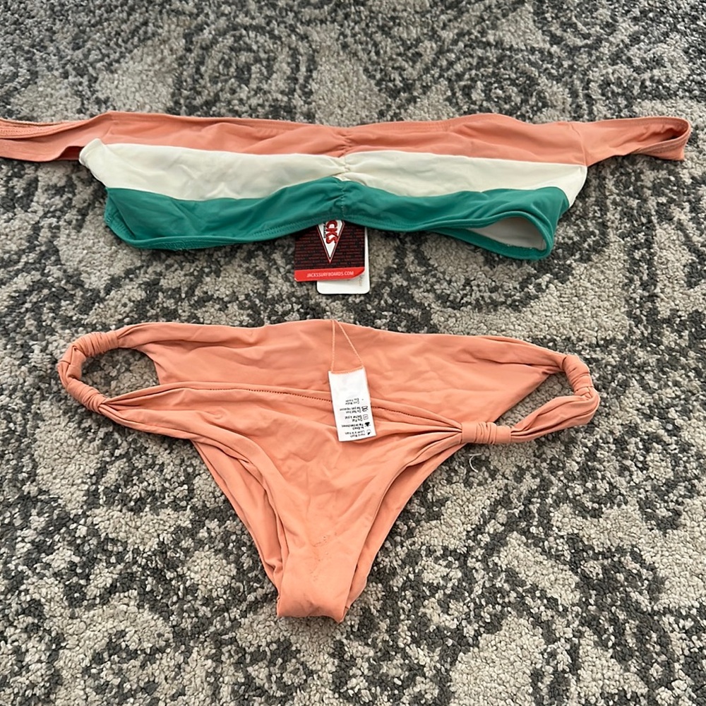 Colorblock Bikini Set